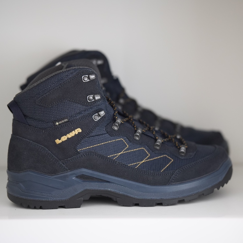 Lowa Taurus Pro Mid GTX Gore-Tex Waterproof Boots Men Navy Dark Blue 10.5